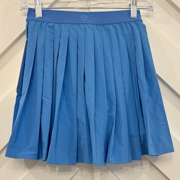NWT Lululemon High Rise Pleated Tennis Skirt In Pool Party Size 2 - Picture 1 of 7
